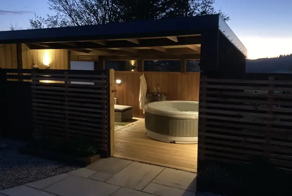Private Hot Tub at The Steading
