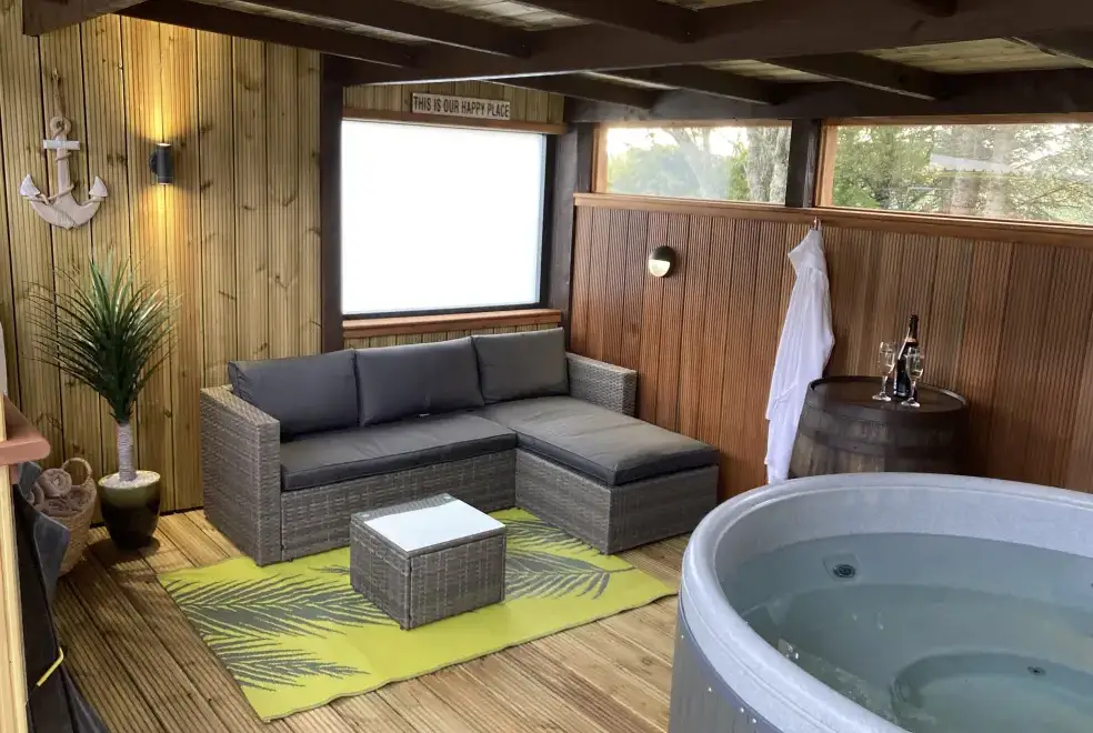 Private Hot Tub at The Steading