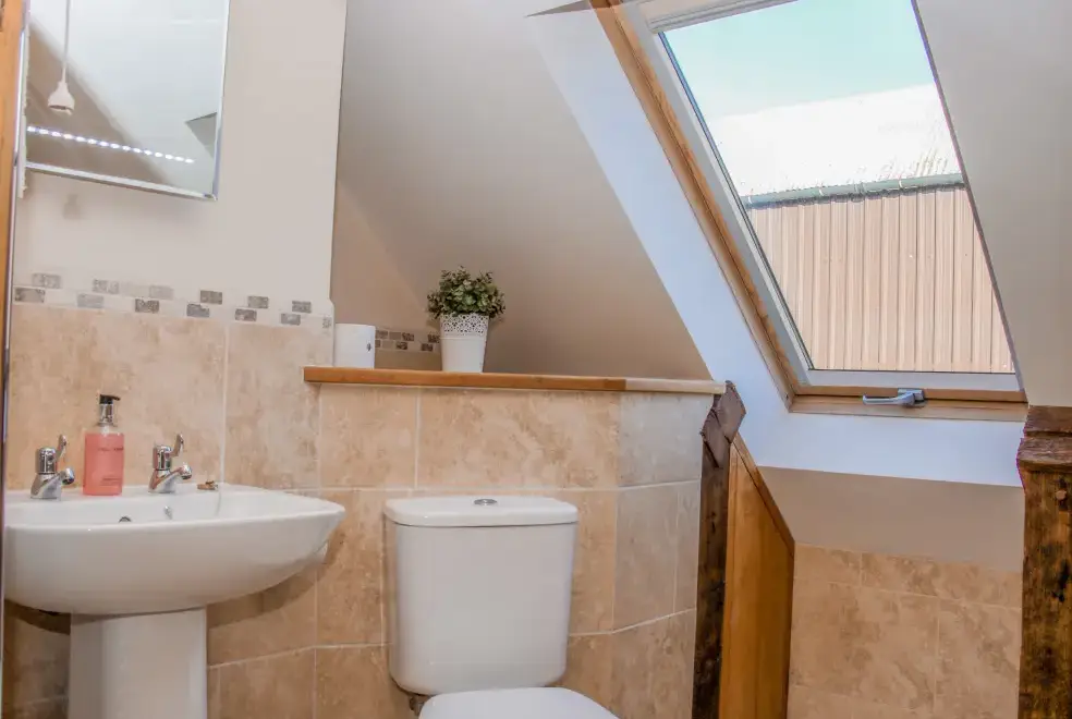 Ensuite bathroom at The Turnip House