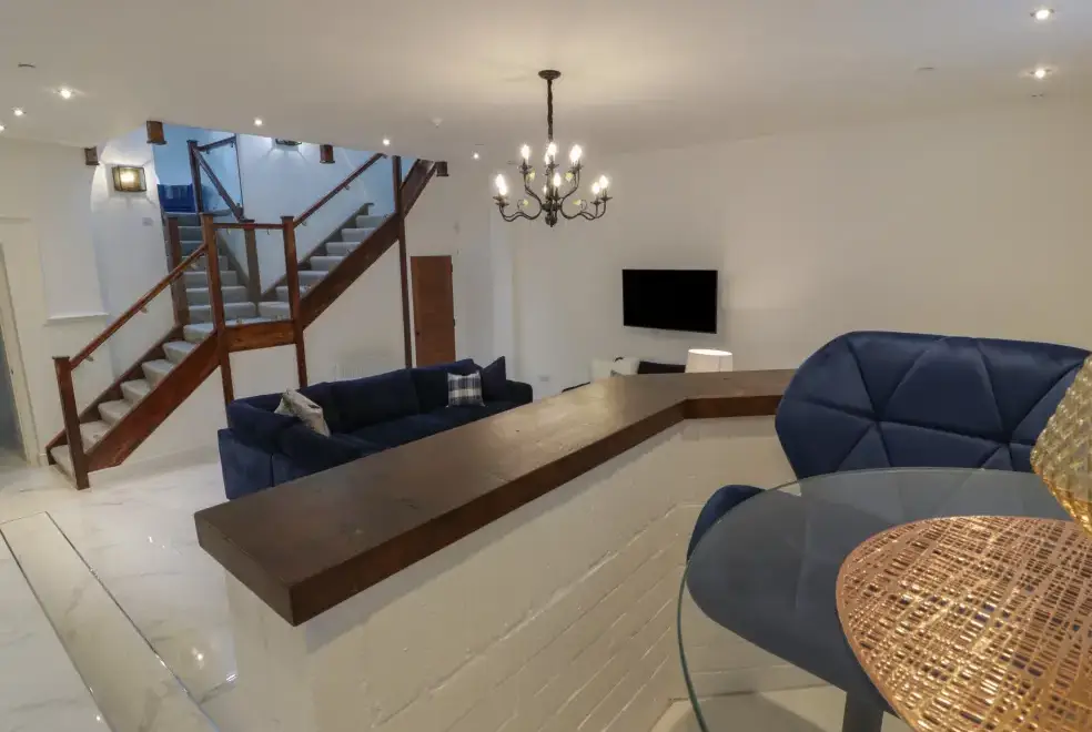 Open plan living area at The Vestry