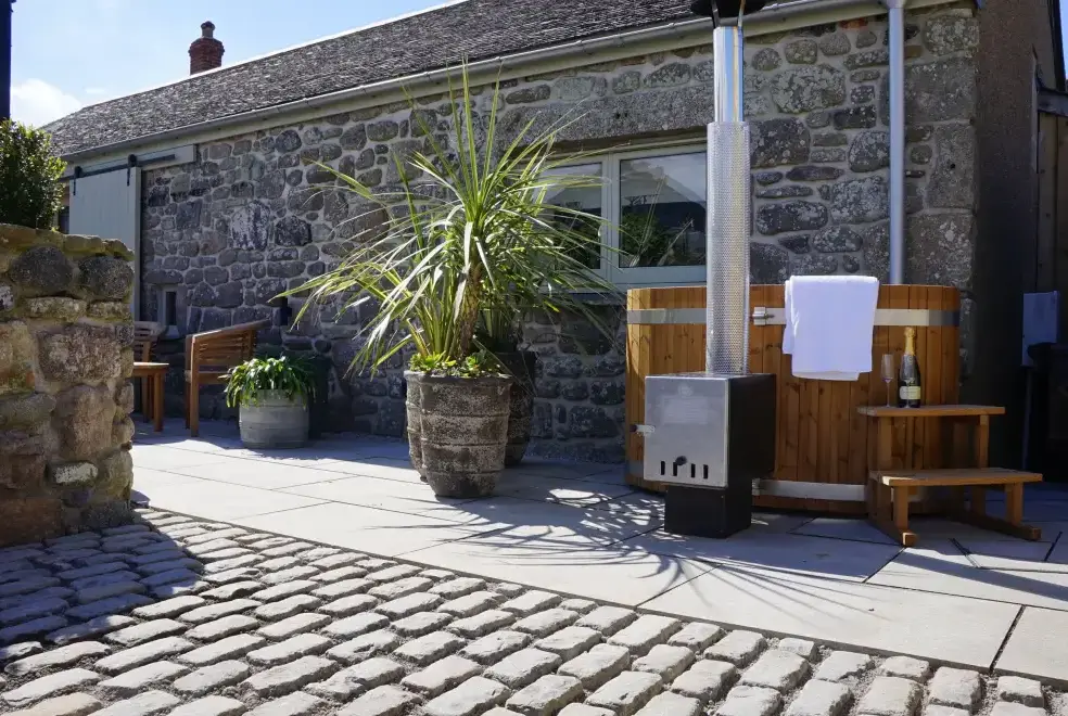 Private Hot Tub at The Wink, Cape Cornwall