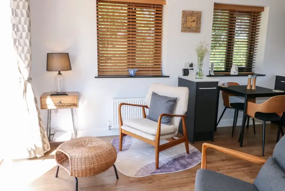 Lounge at The Wood Shed, Bank Top Farm