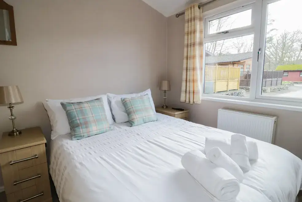 Bedroom at Thirlmere Holiday Chalet, Lake District National Park 