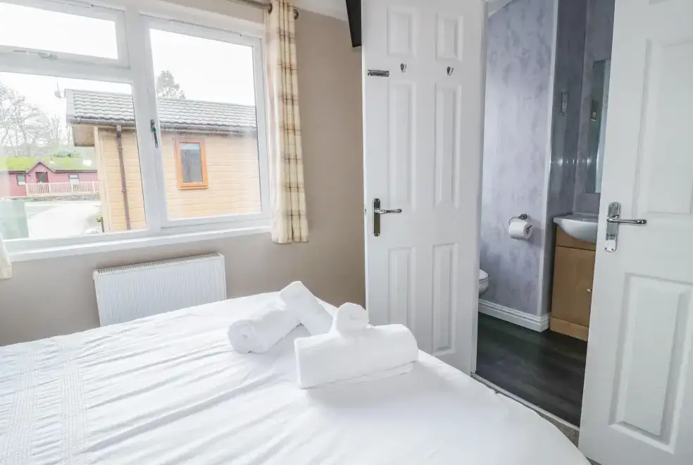 Bedroom at Thirlmere Holiday Chalet, Lake District National Park 