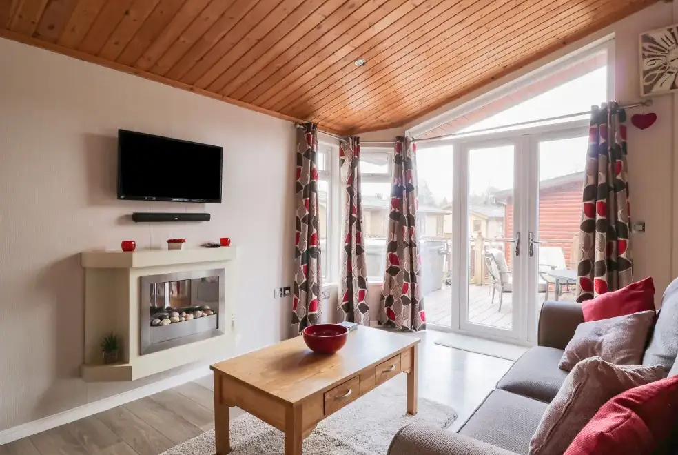 Lounge at Thirlmere Holiday Chalet, Lake District National Park 