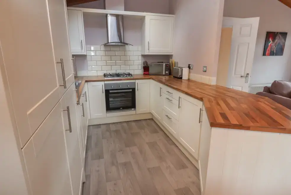 Kitchen/diner at Thirlmere Holiday Chalet, Lake District National Park 