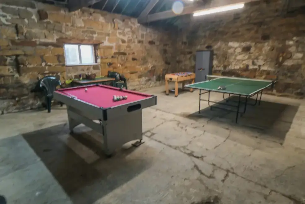 Games Room at Tidkinhow Farm