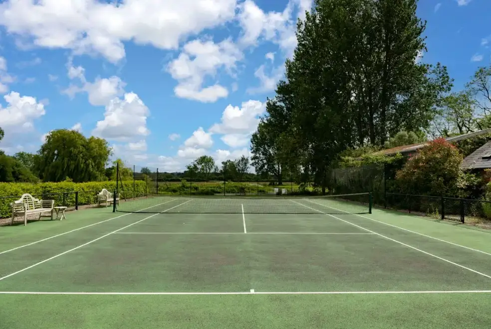 Outdoor games area at Tincleton Lodge