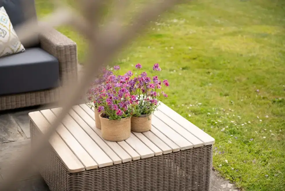Garden furniture at Tincleton Lodge