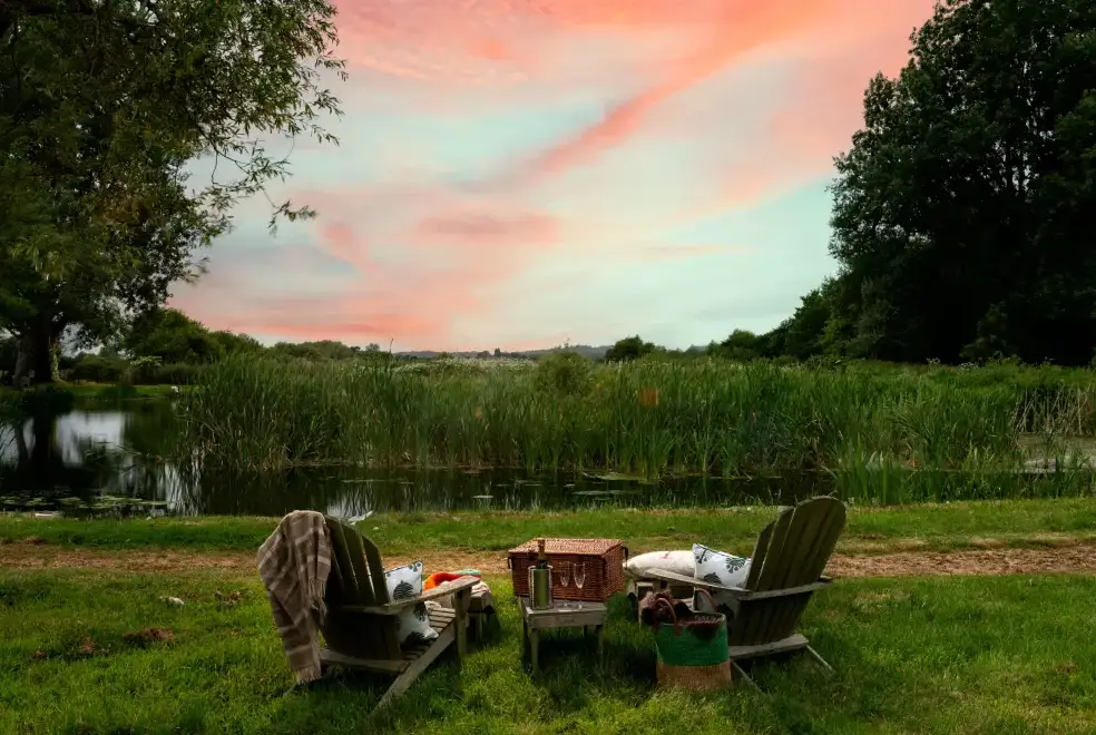 Countryside views at Tincleton Lodge