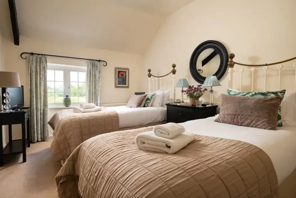 Bedroom at Tincleton Lodge