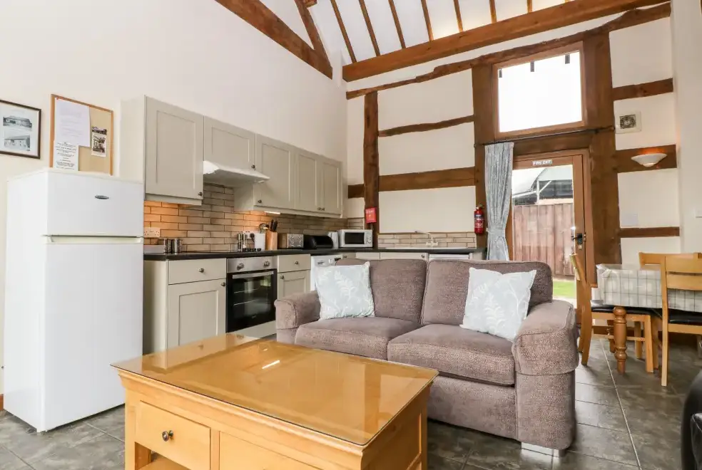 Open plan living area at Tippets View