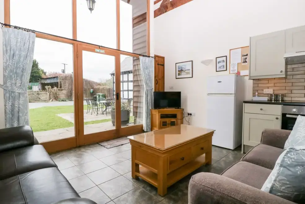 Open plan living area at Tippets View