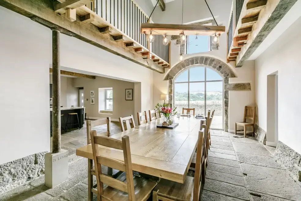 Dining room at Top Barn