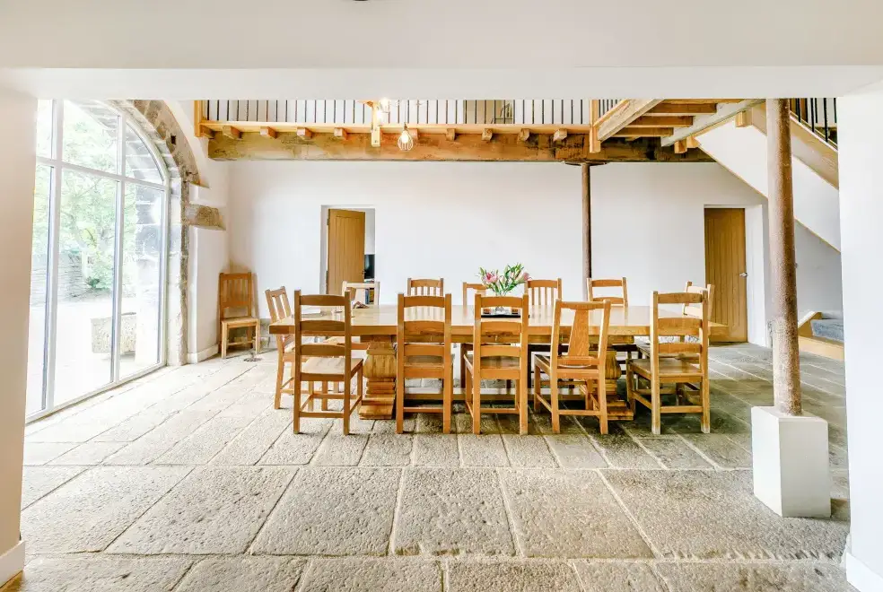 Dining room at Top Barn