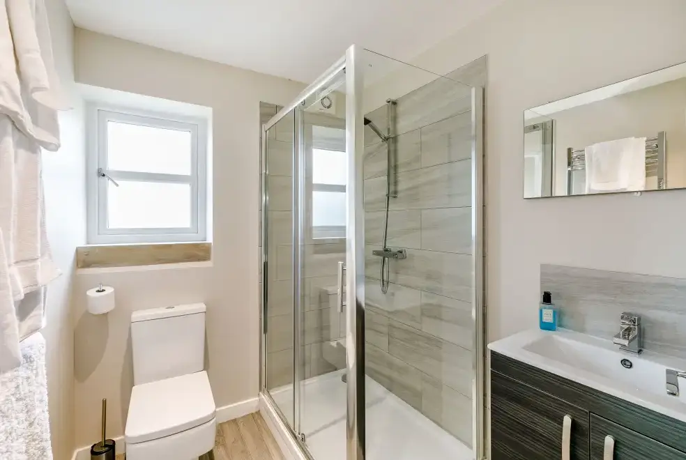 Shower room at Top Barn