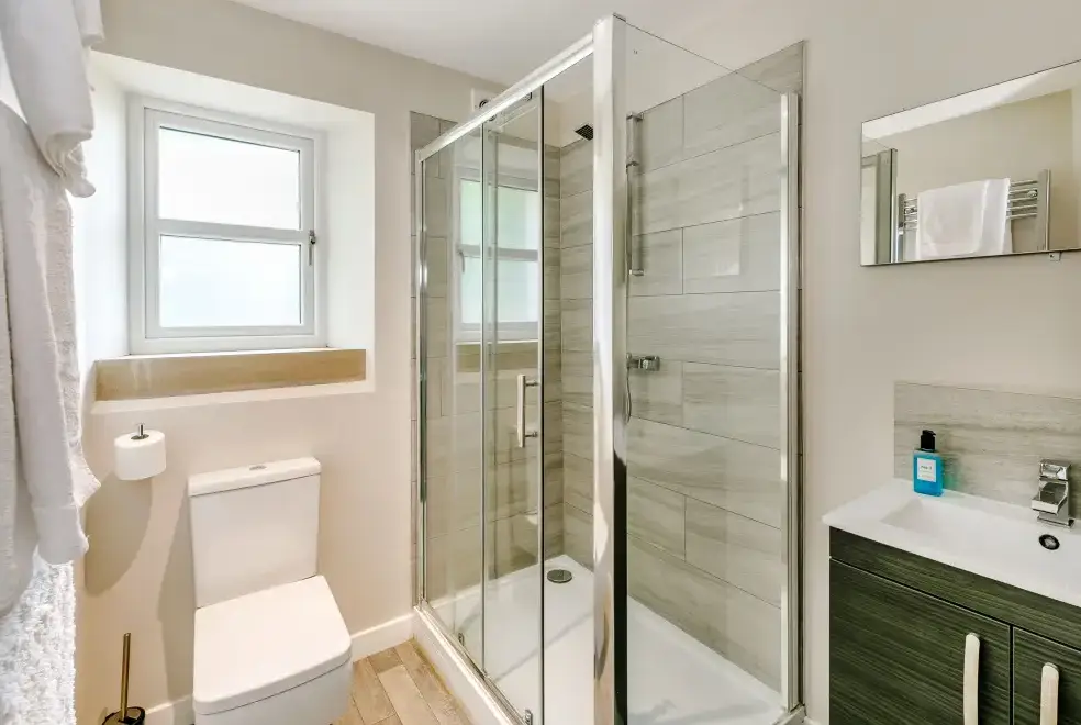 Shower room at Top Barn