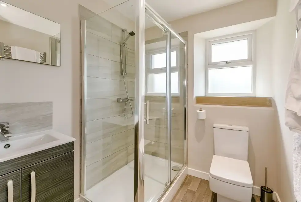 Shower room at Top Barn
