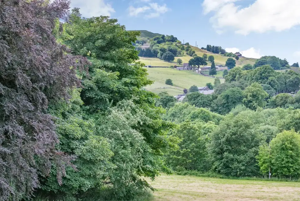 Countryside views at Top Barn