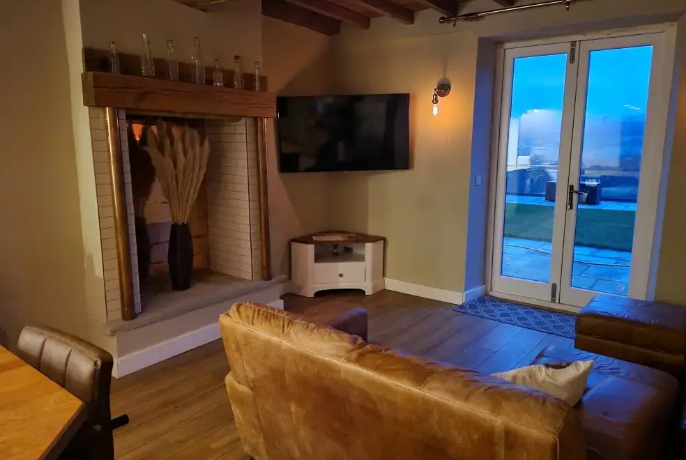 Lounge at Top Hill Farm Cottage