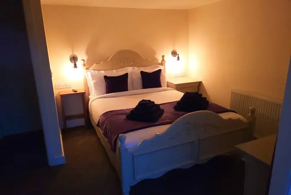 Bedroom at Top Hill Farm Cottage