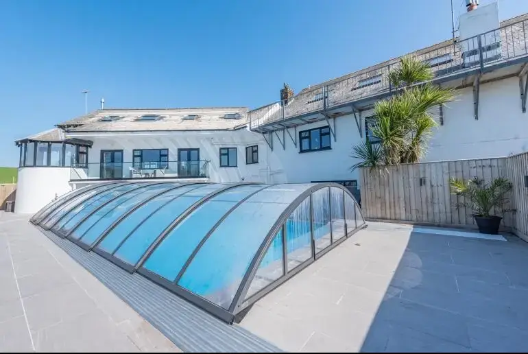 Indoor swimming pool at Trebrowen