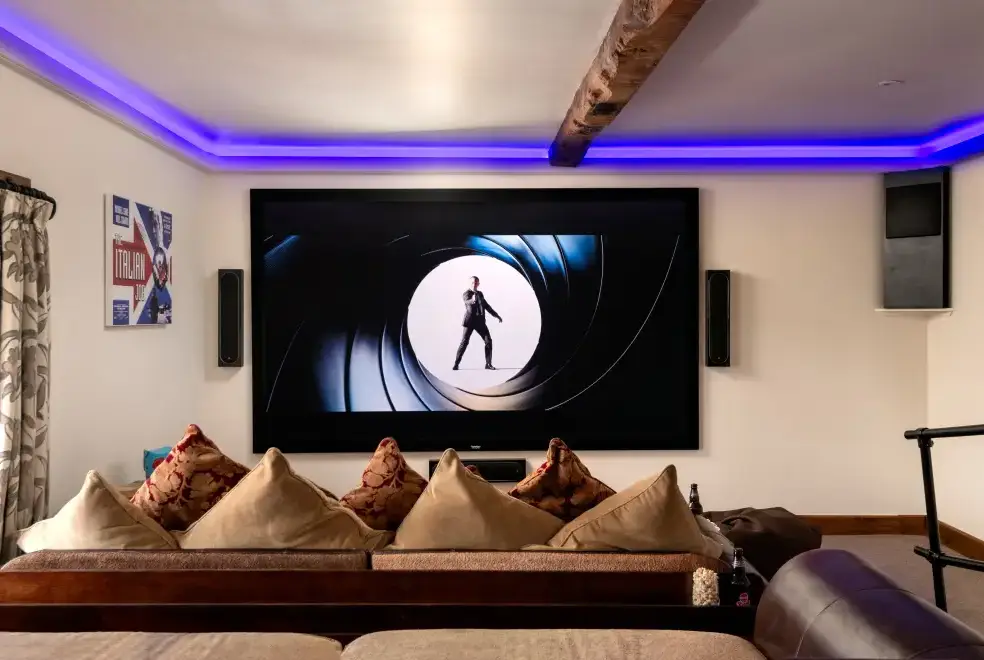 Cinema room at Trevase Granary