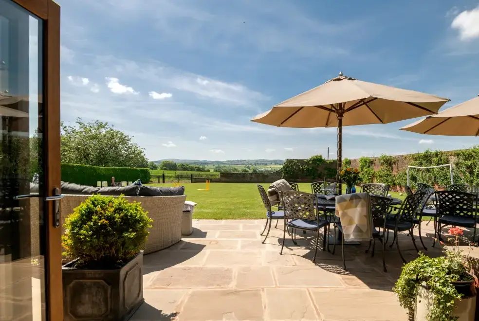 Patio area at Trevase Granary