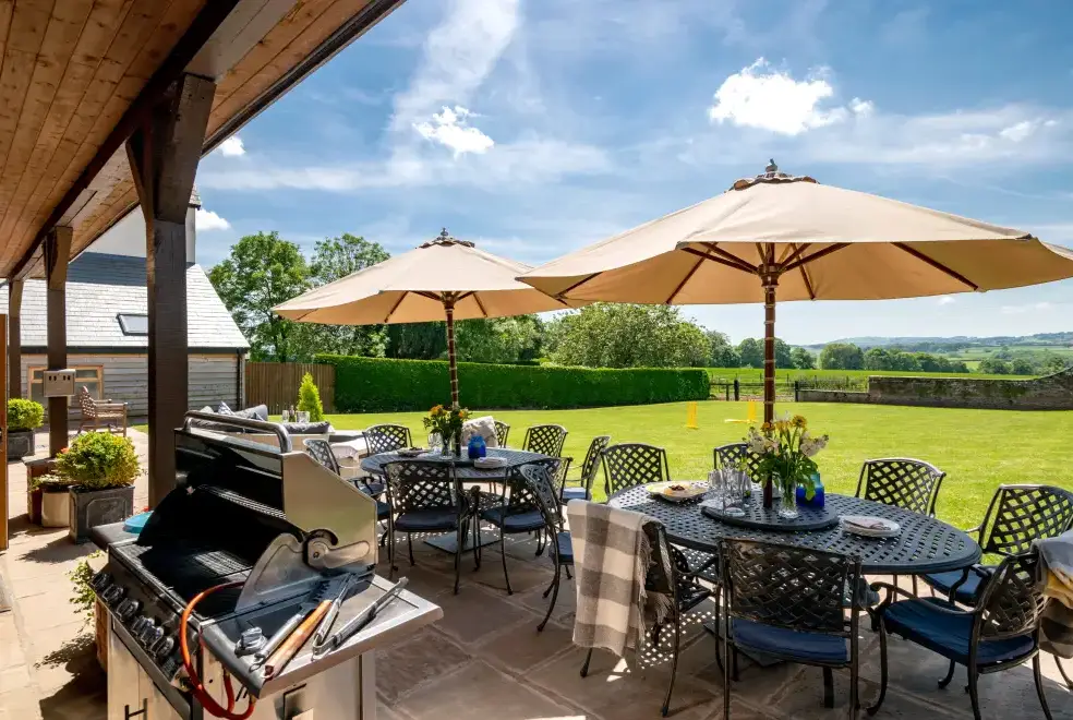 Patio area at Trevase Granary