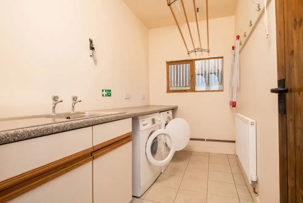 Utility room at Trevase Granary