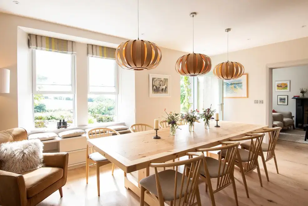 Dining room at Treveddoe Farmhouse