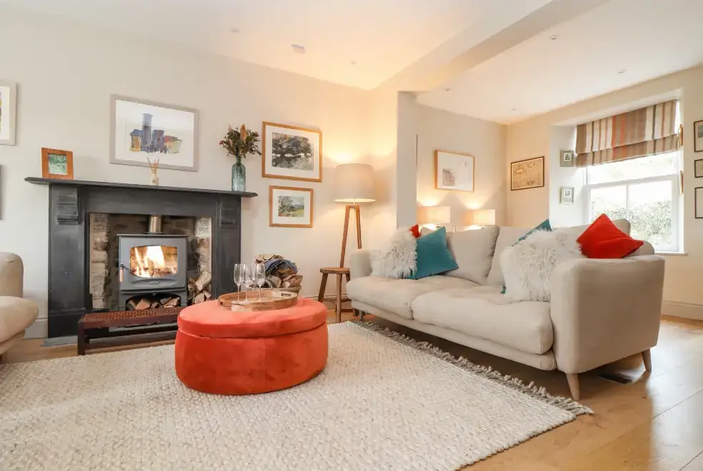 Lounge at Treveddoe Farmhouse