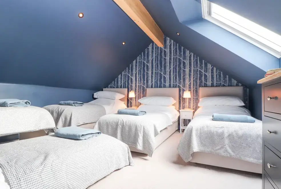 Bedroom at Treveddoe Farmhouse