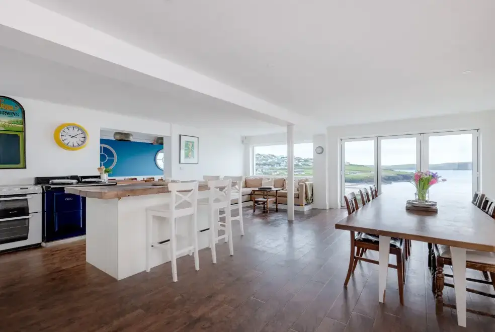 Open plan living area at Treverden