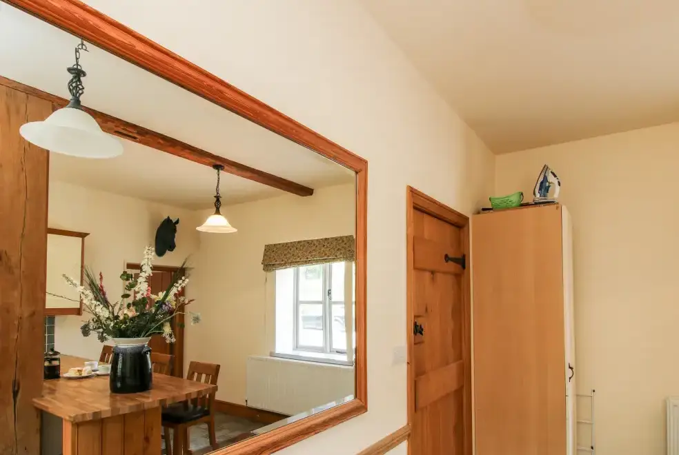 Kitchen/diner at Trooper's Holiday Barn, Shropshire Hills AONB