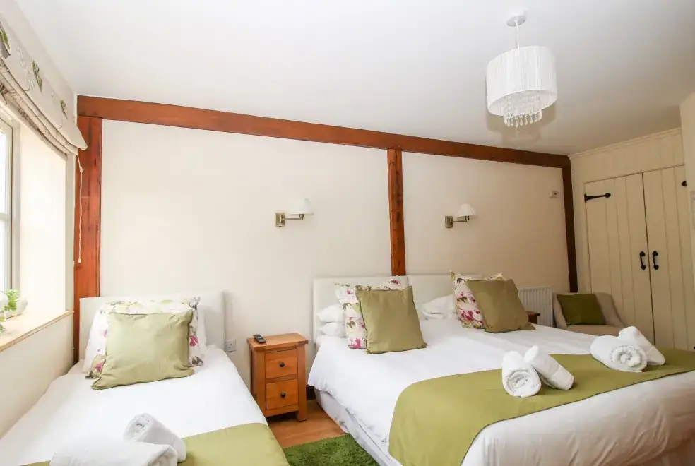 Bedroom at Trooper's Holiday Barn, Shropshire Hills AONB