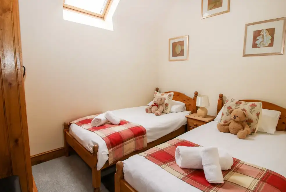 Bedroom at Trooper's Holiday Barn, Shropshire Hills AONB