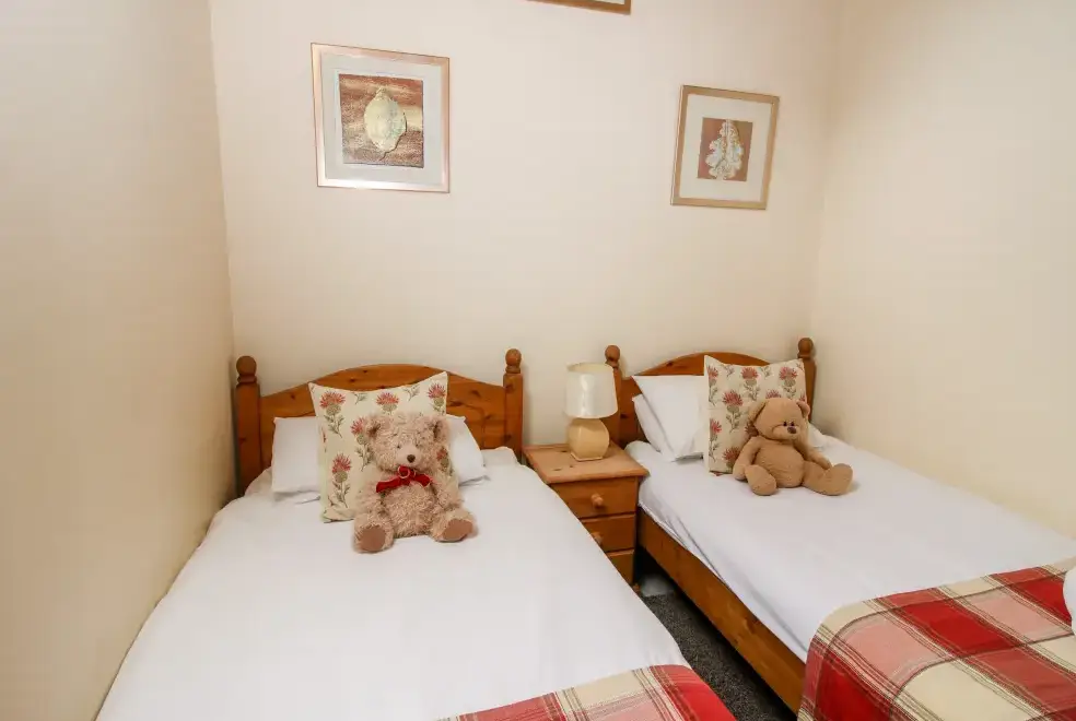 Bedroom at Trooper's Holiday Barn, Shropshire Hills AONB