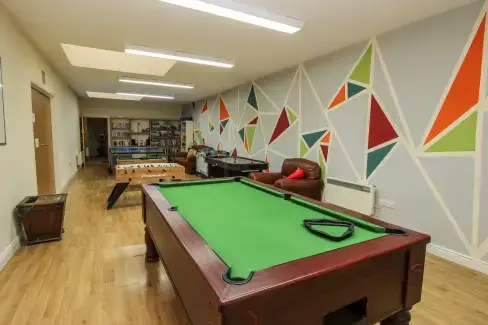 Games Room at Trooper's Holiday Barn, Shropshire Hills AONB, Shropshire