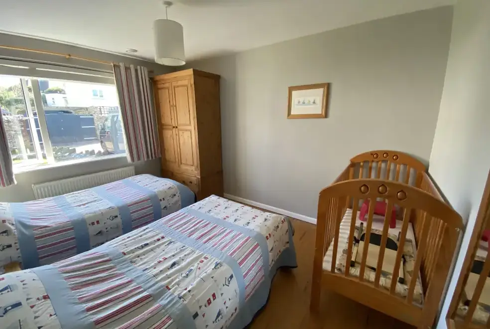 Bedroom at Tubbs Delight