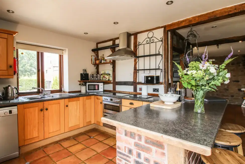 Farmhouse style kitchen at Turnip House