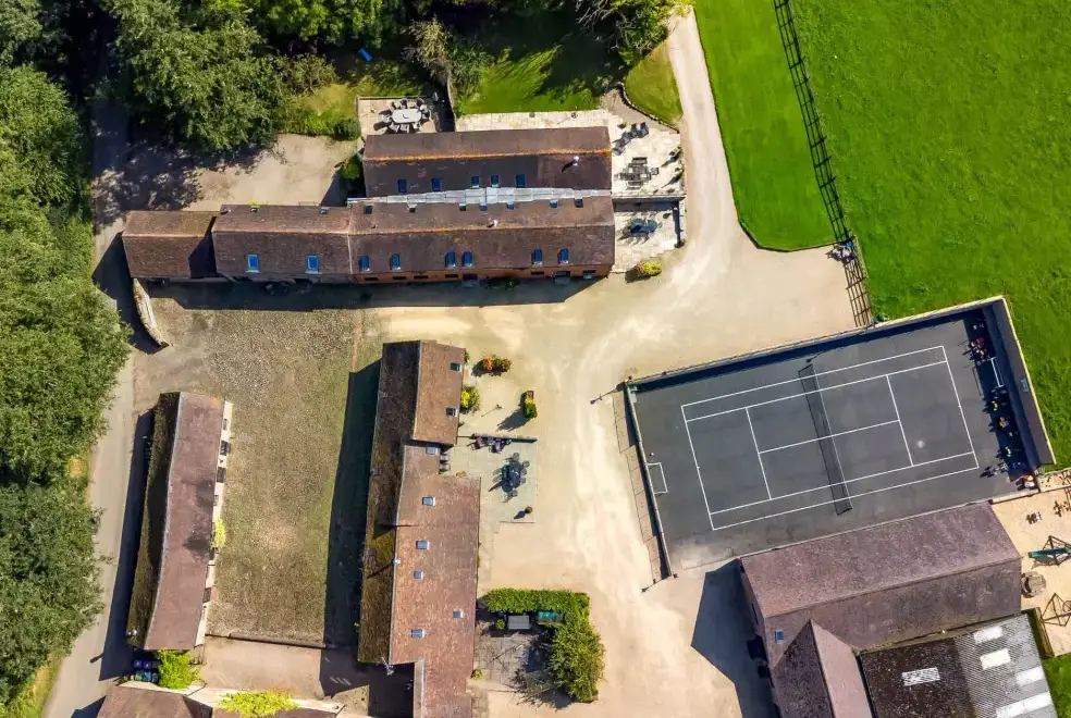 Outdoor games area at Turnip House