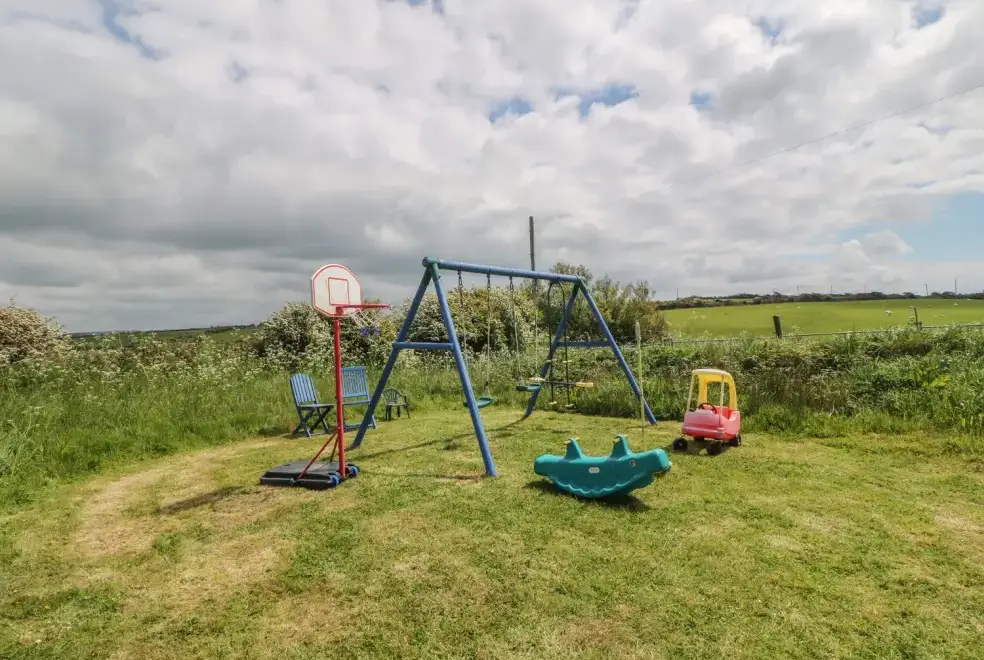 Children’s play area at Ty Fferm Bodlasan