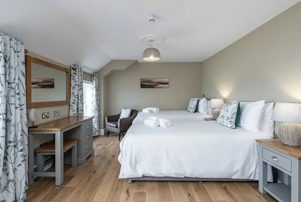 Bedroom at Ty Glas Beach House