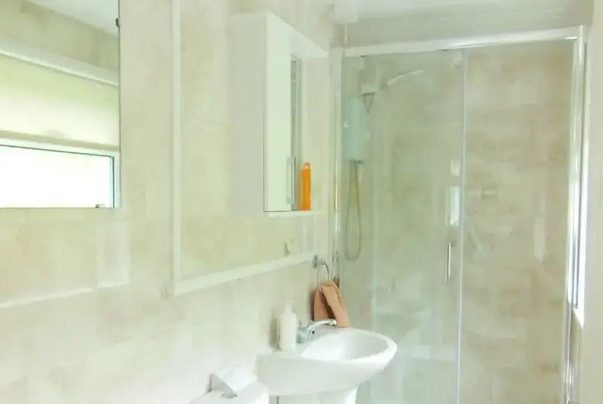 Shower room at Ty Gwyn Cottage