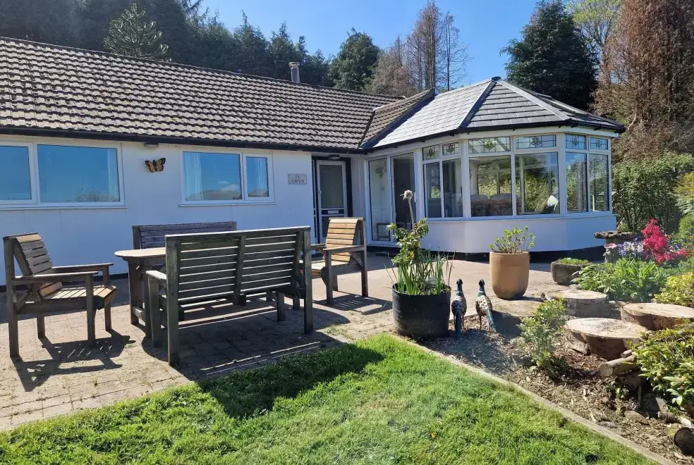 Patio area at Ty Gwyn Cottage
