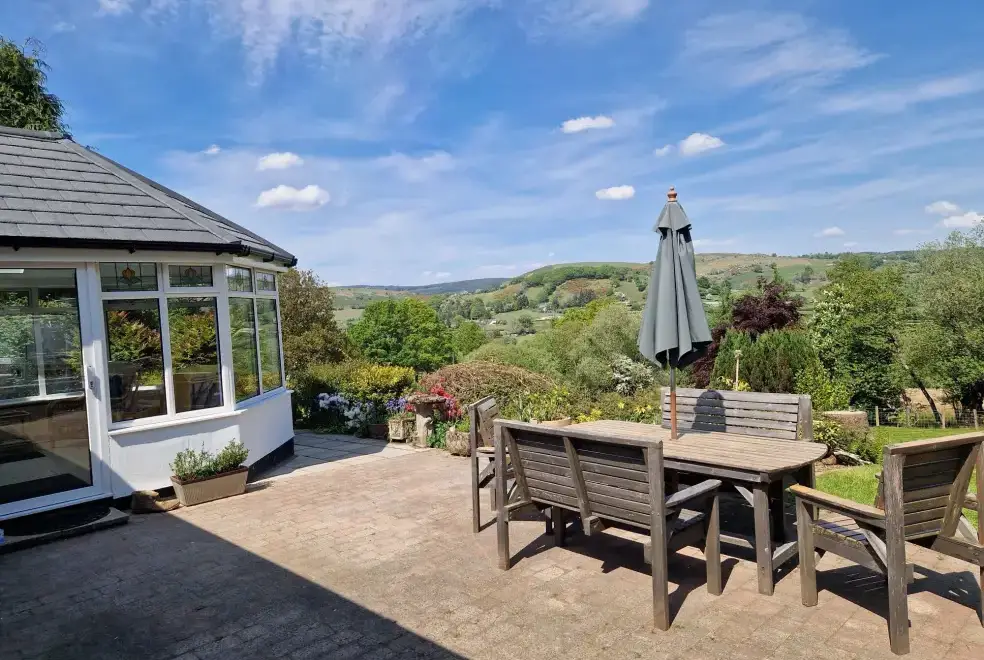 Patio area at Ty Gwyn Cottage