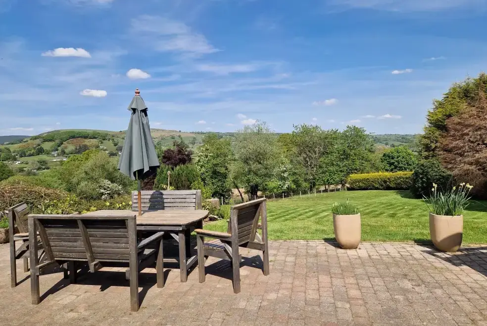 Patio area at Ty Gwyn Cottage