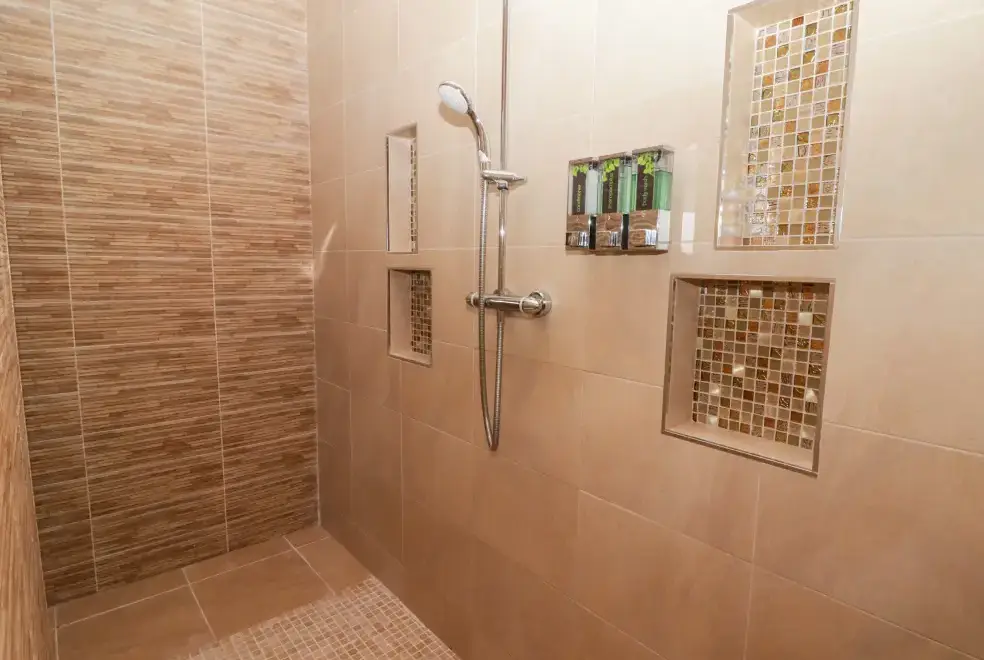 Shower room at Ty Marlyn