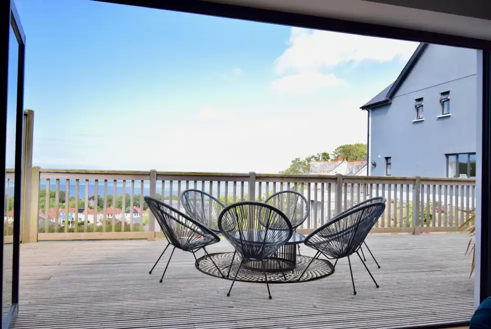 Decked area at Ty Ni